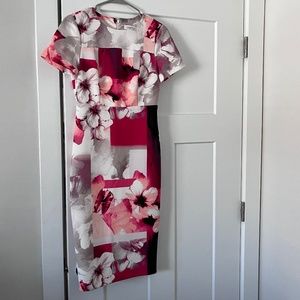 Calvin Klein floral print dress